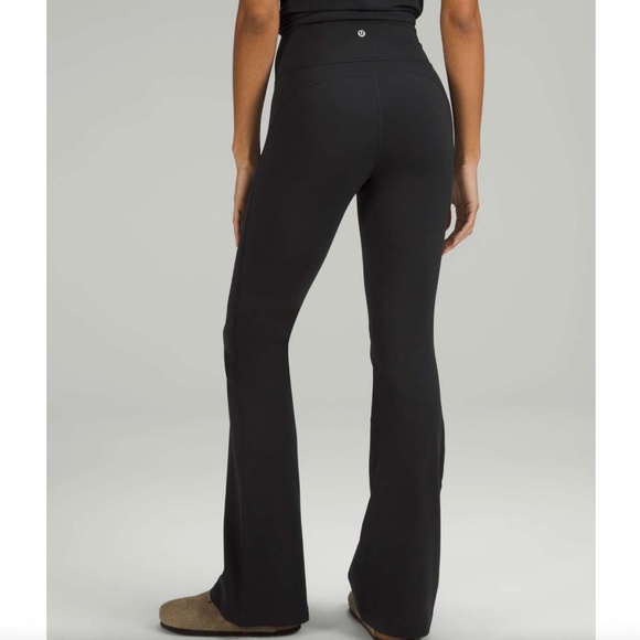 Lululemon Groove Super-High-Rise Flared Pant Nulu, Black - Picture 1 of 4